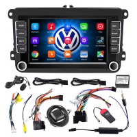 Radio Samochodowe ekran 7" Android 10 do Volkswagen Seat Skoda GPS USB 2GB RAM + mikrofon